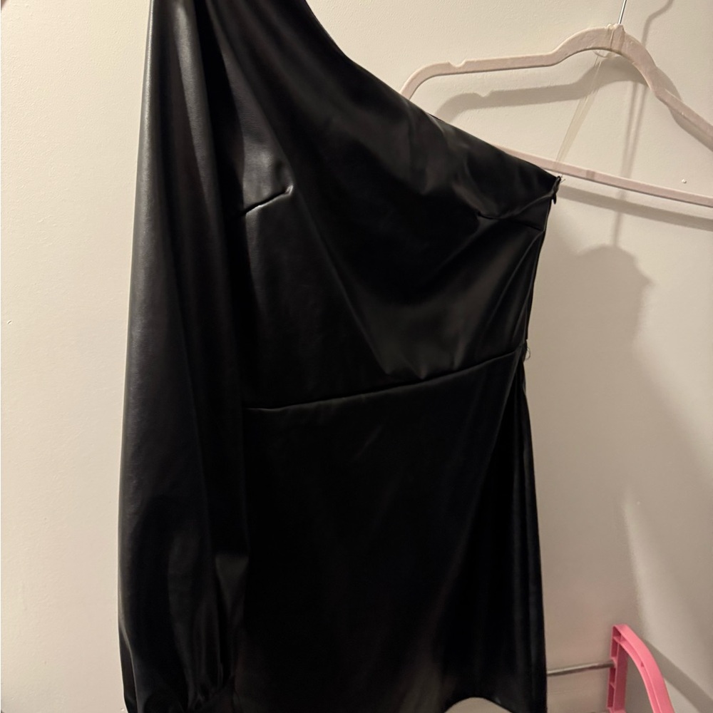 Black One-Shoulder Dress